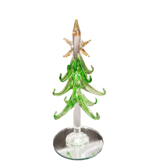 Glass ornament Christmas tree Tis the Season (no ornaments) - Picture 1 of 8
